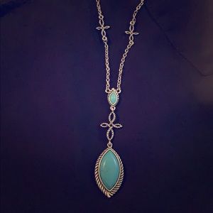 Faux Turquoise Necklace